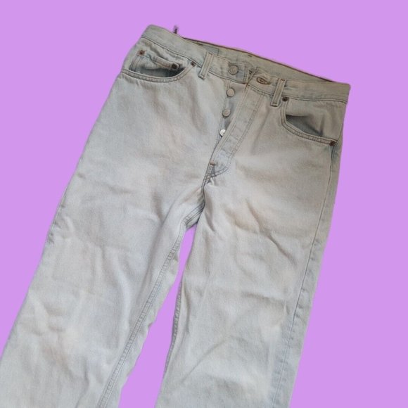 Vintahe 90s Levis High Waist Denim Jeans - Picture 1 of 7